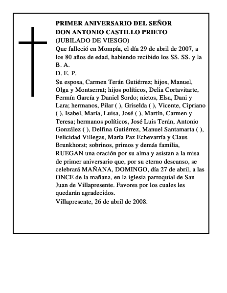 DON ANTONIO CASTILLO PRIETO