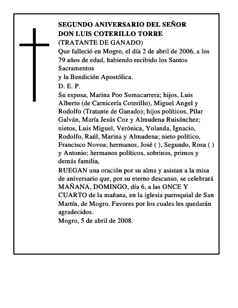 DON LUIS COTERILLO TORRE
