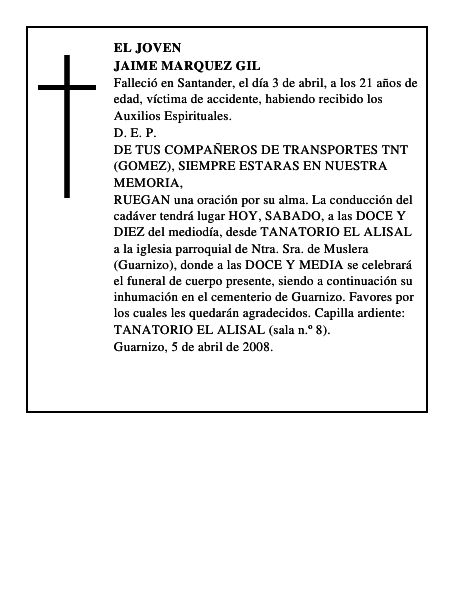 JAIME MARQUEZ GIL