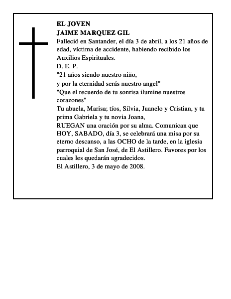JAIME MARQUEZ GIL
