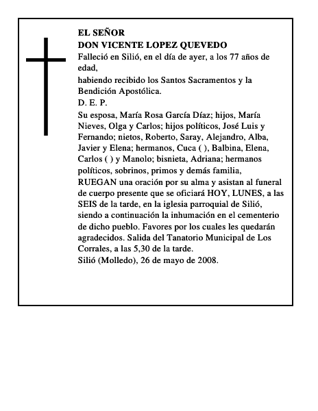 DON VICENTE LOPEZ QUEVEDO