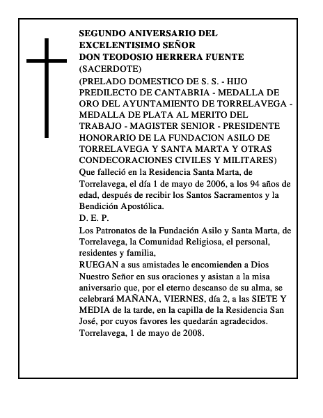 DON TEODOSIO HERRERA FUENTE