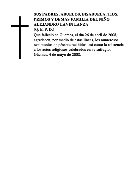 ALEJANDRO LAVIN LANZA