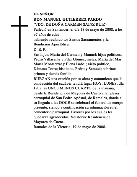 DON MANUEL GUTIERREZ PARDO
