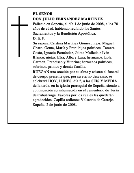 DON JULIO FERNANDEZ MARTINEZ