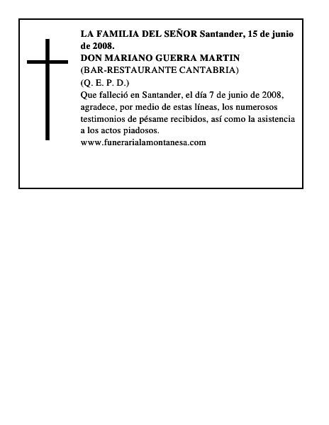 DON MARIANO GUERRA MARTIN