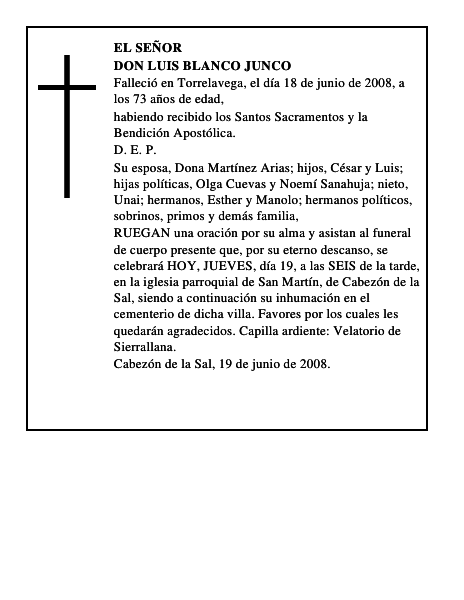 DON LUIS BLANCO JUNCO