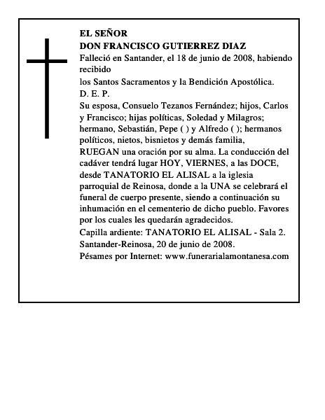 DON FRANCISCO GUTIERREZ DIAZ