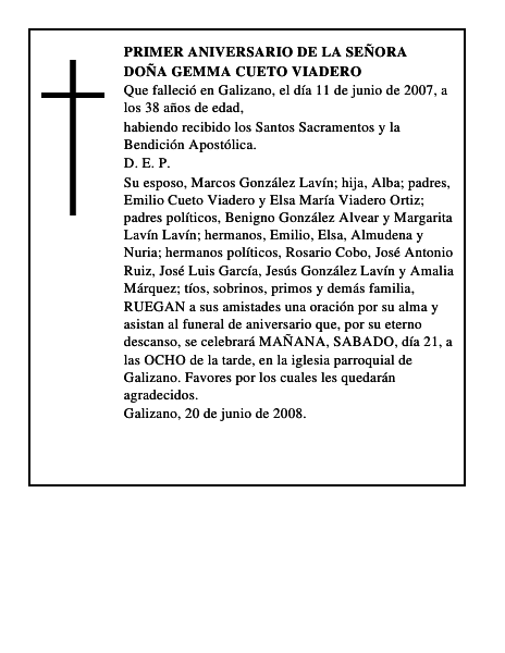 DOÑA GEMMA CUETO VIADERO