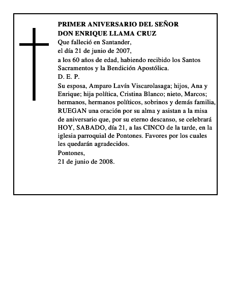 DON ENRIQUE LLAMA CRUZ