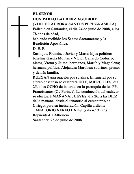 DON PABLO LAURENZ AGUERRE