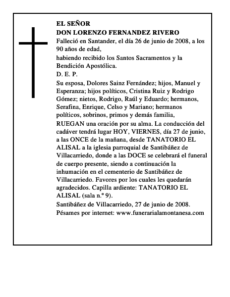 DON LORENZO FERNANDEZ RIVERO