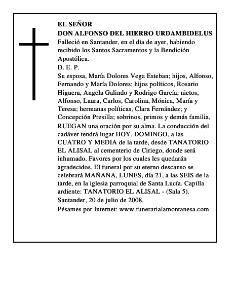 DON ALFONSO DEL HIERRO URDAMBIDELUS