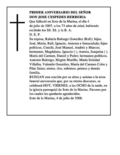 DON JOSE CESPEDES HERRERIA