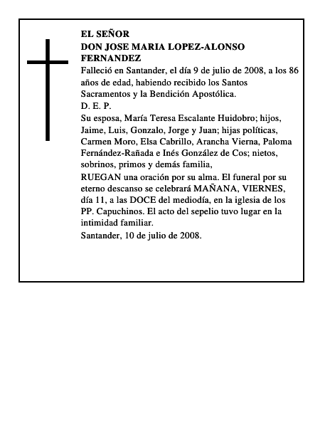 DON JOSE MARIA LOPEZ-ALONSO FERNANDEZ