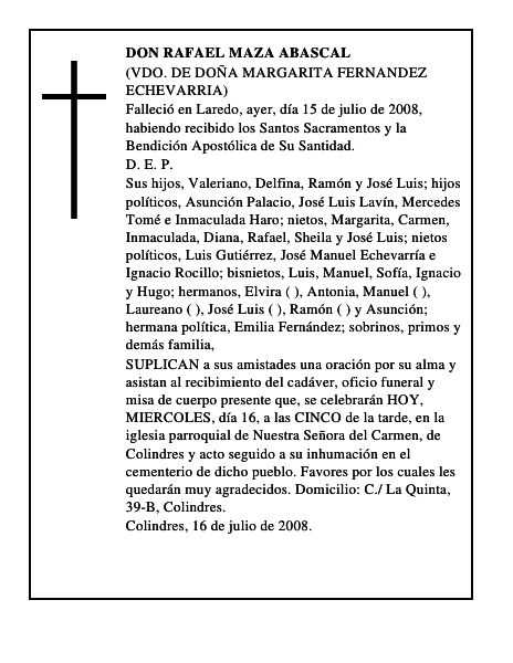 DON RAFAEL MAZA ABASCAL