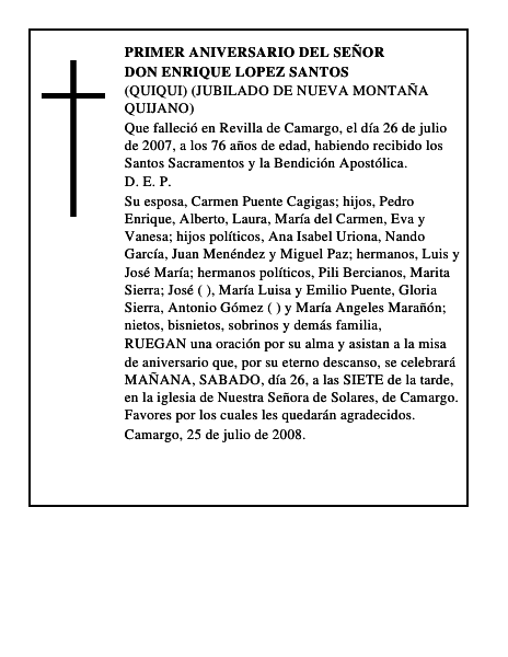 DON ENRIQUE LOPEZ SANTOS