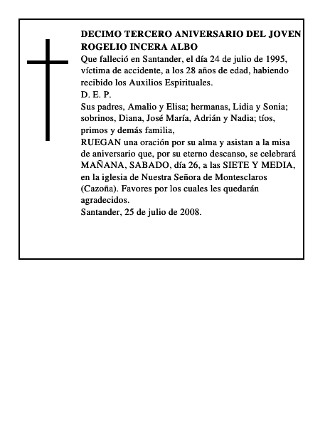 ROGELIO INCERA ALBO