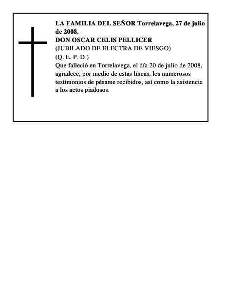 DON OSCAR CELIS PELLICER