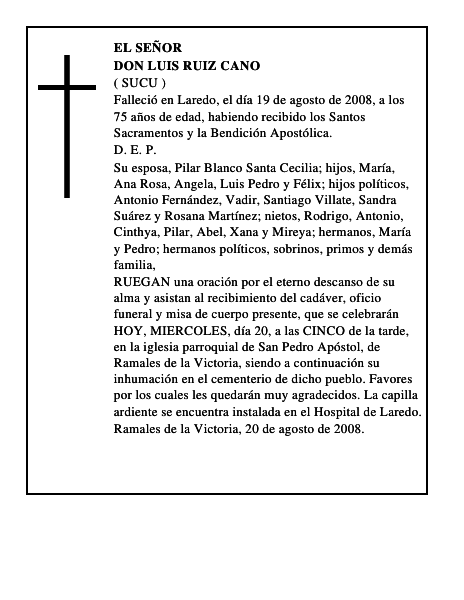 DON LUIS RUIZ CANO