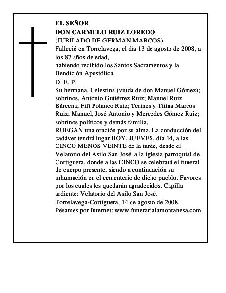 DON CARMELO RUIZ LOREDO