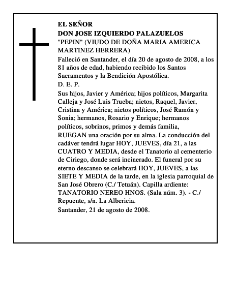 DON JOSE IZQUIERDO PALAZUELOS
