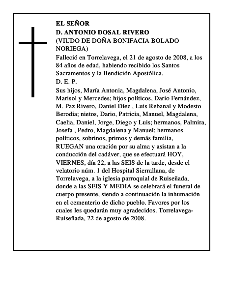 D. ANTONIO DOSAL RIVERO