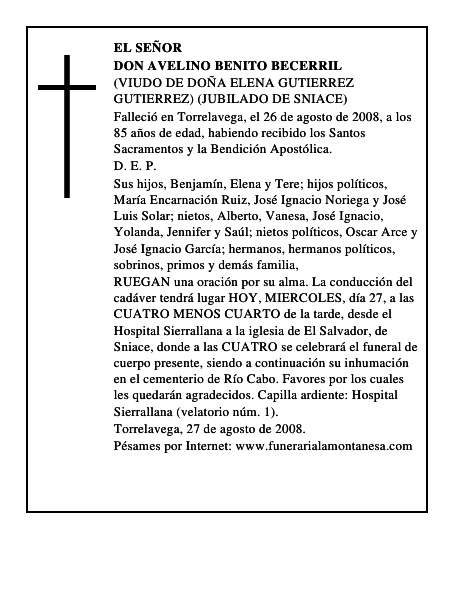 DON AVELINO BENITO BECERRIL