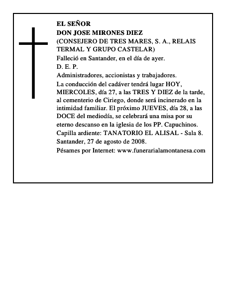 DON JOSE MIRONES DIEZ