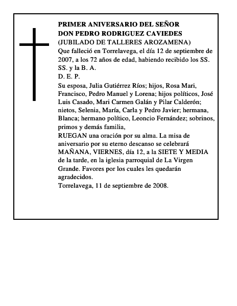 DON PEDRO RODRIGUEZ CAVIEDES