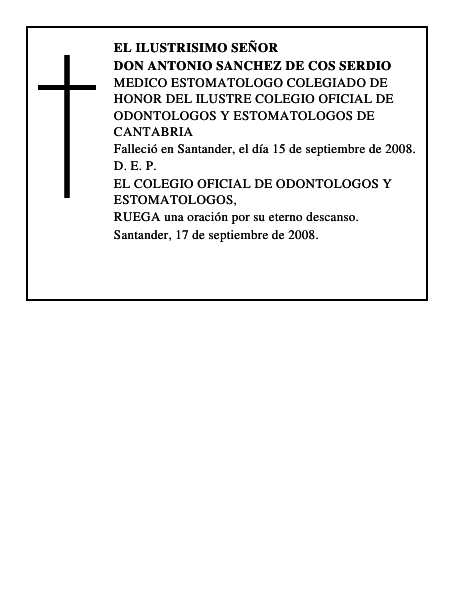 DON ANTONIO SANCHEZ DE COS SERDIO