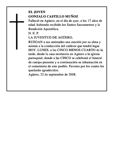GONZALO CASTILLO MUÑOZ