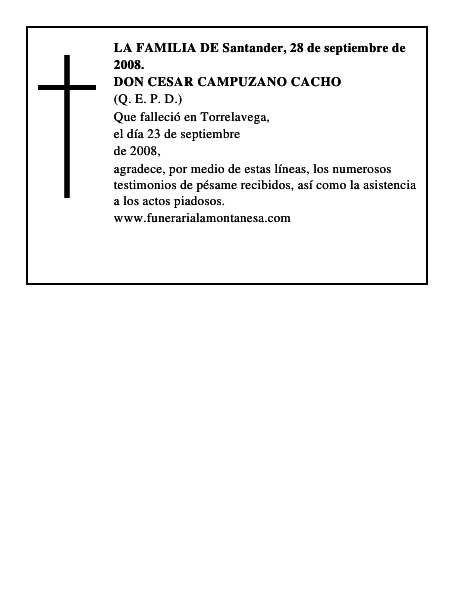 DON CESAR CAMPUZANO CACHO