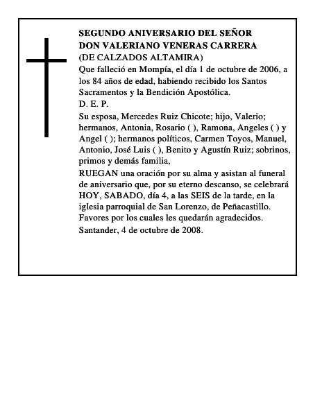 DON VALERIANO VENERAS CARRERA