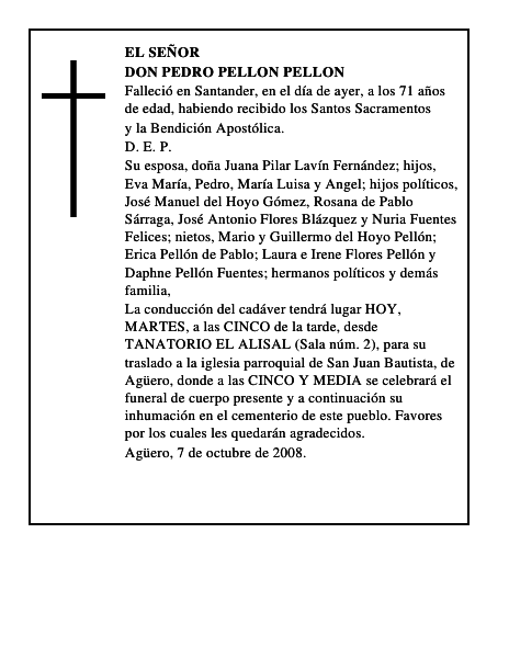 DON PEDRO PELLON PELLON