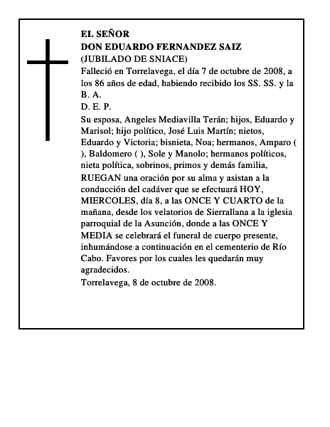 DON EDUARDO FERNANDEZ SAIZ