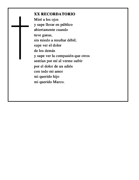 XX RECORDATORIO