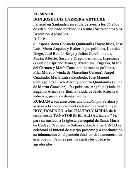 DON JOSE LUIS CARRERA ARTECHE