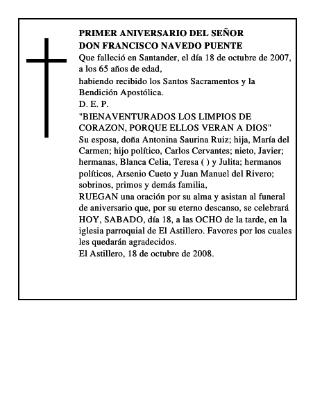 DON FRANCISCO NAVEDO PUENTE