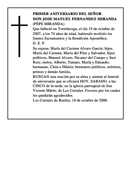 DON JOSE MANUEL FERNANDEZ MIRANDA