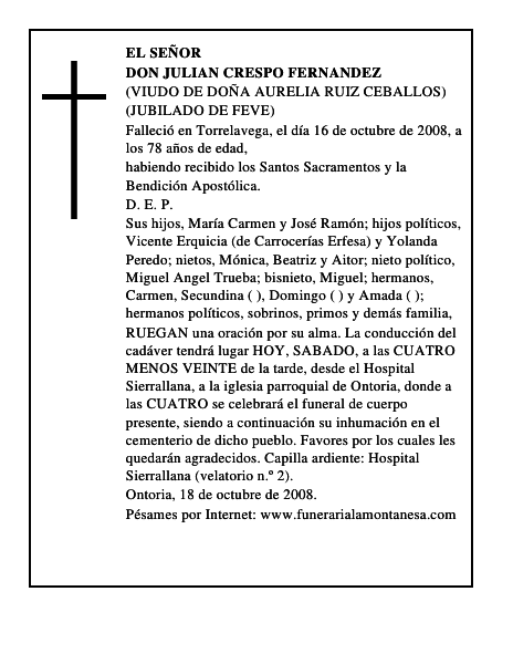 DON JULIAN CRESPO FERNANDEZ