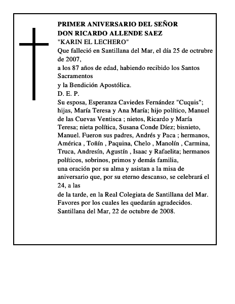 DON RICARDO ALLENDE SAEZ
