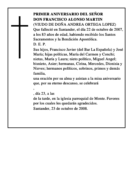DON FRANCISCO ALONSO MARTIN