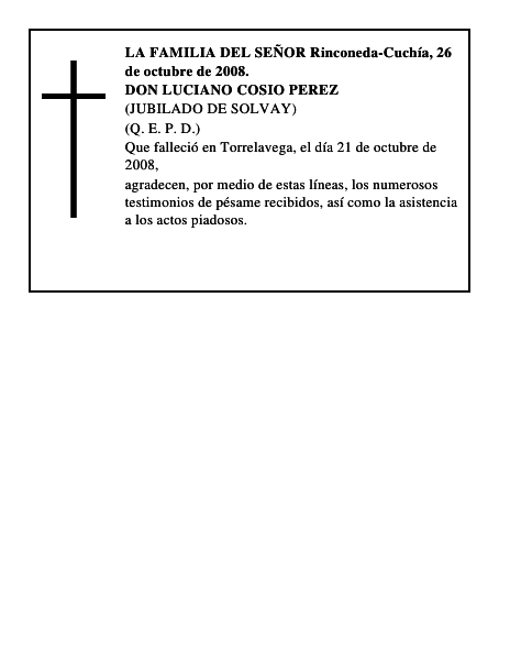 DON LUCIANO COSIO PEREZ