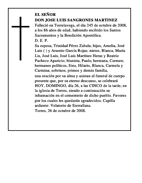 DON JOSE LUIS SANGRONES MARTINEZ