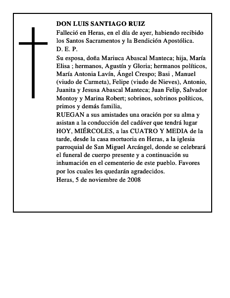 DON LUIS SANTIAGO RUIZ