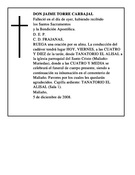 DON JAIME TORRE CARBAJAL