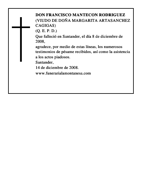 DON FRANCISCO MANTECON RODRIGUEZ