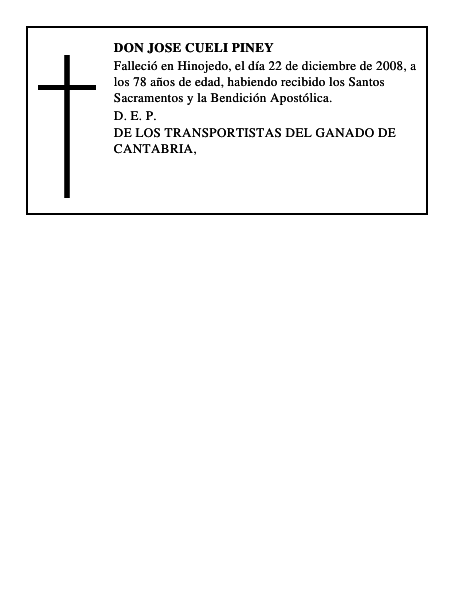 DON JOSE CUELI PINEY