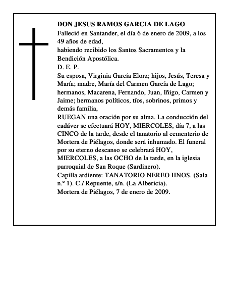 DON JESUS RAMOS GARCIA DE LAGO